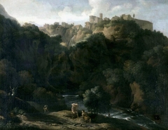 A View of Tivoli, with the Teverone Flowing Beneath