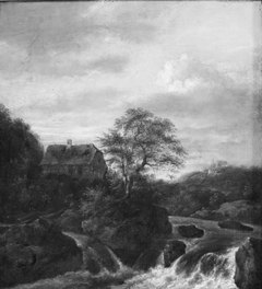 A Waterfall in a Rocky Region by Jacob van Ruisdael