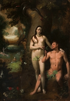 Adam and Eve by Cornelis Cornelisz. van Haarlem