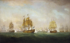 Admiral Sir Robert Calder's Action off Cape Finisterre, 23 July 1805 by William Anderson