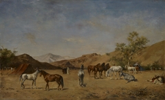 An Arabian Camp by Eugène Fromentin