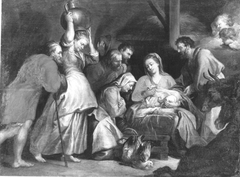 Anbetung der Hirten (nach dem Stich von Lucas Vorstermans d. Ä.) by Peter Paul Rubens
