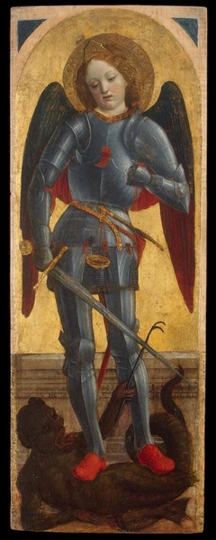 Archangel Michael (wing of a polyptych) by Vincenzo Foppa