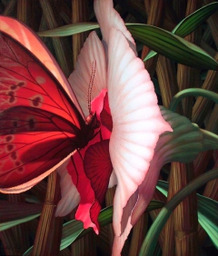 Butterfly and Orchid by Leonard Koscianski