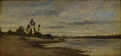 By the River by Charles-François Daubigny