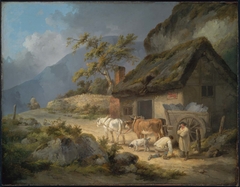 Carters with a Load of Slate by George Morland