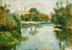 Céleyran, along the river by Henri de Toulouse-Lautrec