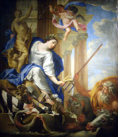 Ceres trampling the attributes of the War