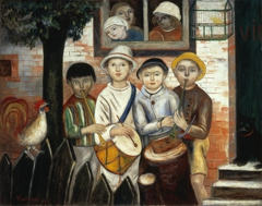 Children's band. by Tadeusz Makowski