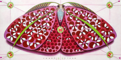 Chromatic butterfly - magenta