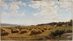 Corn Harvest (Landscape from Western Sweden) by Berndt Lindholm