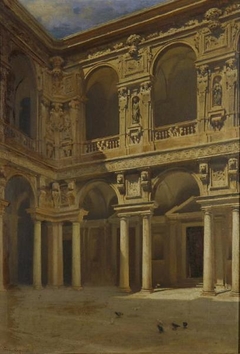 Cortile di Palazzo Marino by Enrico Crespi