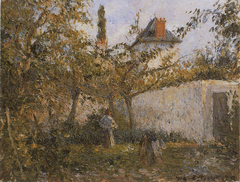 Dans le jardin potager by Camille Pissarro