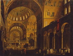 Das Innere von San Marco by Giuseppe Borsato