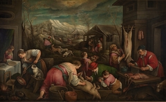 December (Capricorn) by Francesco Bassano the Younger