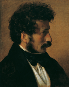 Der Maler Theodor Alconière by Friedrich von Amerling