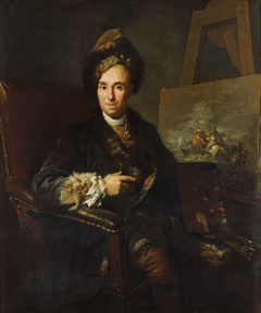 Der Schlachtenmaler Ignace-Jacques Parrocel by Jacob van Schuppen