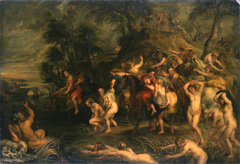 Die Flucht der Cloelia aus dem Lager des Porsenna by Peter Paul Rubens