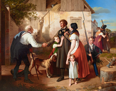 Die Heimkehr des Landwehrmannes by Johann Peter Krafft
