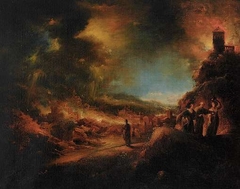 Die Zerstörung Sodoms by Johann Georg Trautmann