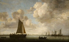 Distant View Of The Dutch Coast by Justus de Verwer