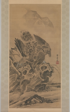 Eagle Pursuing Rabbit by Kawanabe Kyōsai