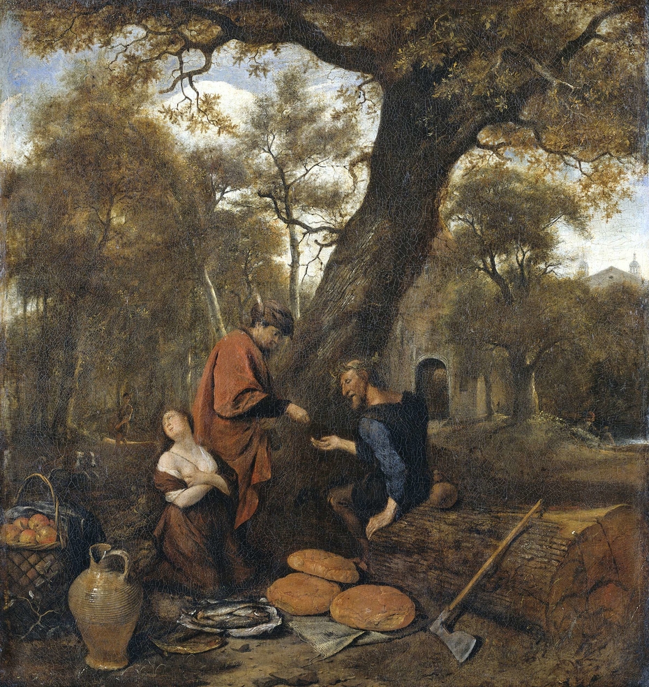 Erysichthon selling his daughter