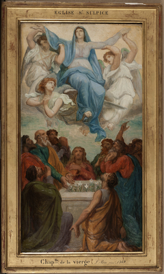 Esquisse pour l'église Saint-Sulpice : L'Assomption de la Vierge