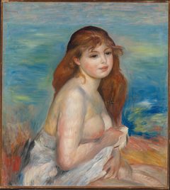 Etter badet by Auguste Renoir