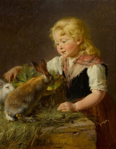 Feeding the bunnies by Felix Schlesinger