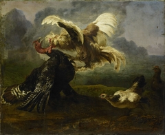 Fighting Birds by Unknown Artist