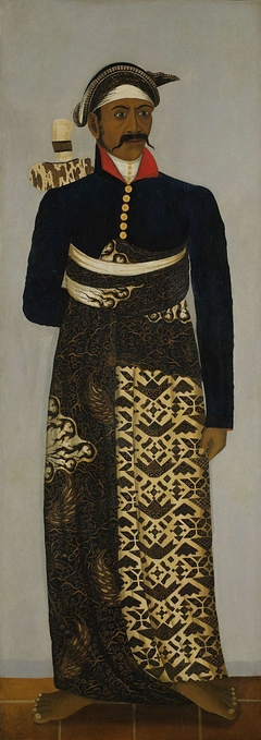 Five Javanese court officials by Anonymous