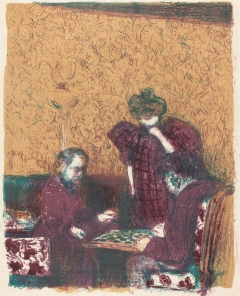 Game of Checkers (La partie de dames) by Édouard Vuillard