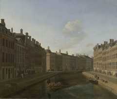 Gezicht op de Gouden Bocht in de Herengracht vanuit het oosten by Gerrit Adriaensz. Berckheyde
