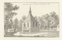 Gezicht op de kerk te Driebergen by Jan de Beijer