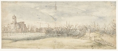 Gezicht op Kasteel Crayenhof te Zwijndrecht, 1606