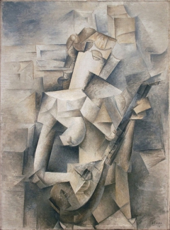 Girl with a Mandolin (Fanny Tellier) by Pablo Picasso