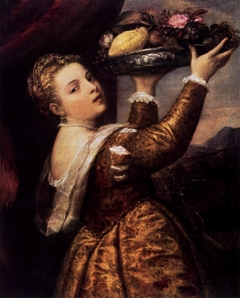 Girl with a Platter of Fruit