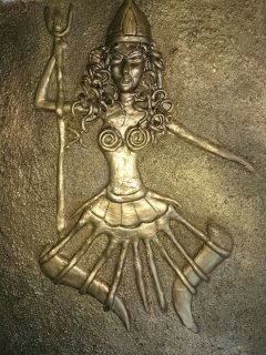 goddess durga by Bhaswati Chakrabarty