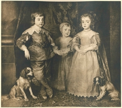 Group Portrait of the Three Eldest Children of Charles I of England by Anonymous