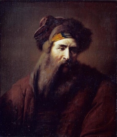 Head of a Bearded Man in Oriental Costume by Ary de Vois