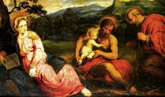 Holy Family in a Landscape with John the Baptist