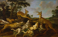 Hunting scene by Paul de Vos