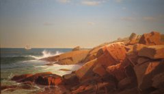 Indian Rock, Narragansett, Rhode Island by William Stanley Haseltine