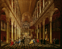 Innenansicht der Jesuitenkirche zu Antwerpen by Anton Günther Gheringh
