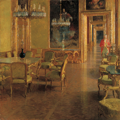Interieur im Winterpalais des Prinzen Eugen von Savoyen in der Himmelpfortgasse by Carl Moll