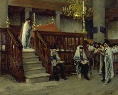 Interieur van de Portugese Synagoge te Amsterdam by Eduard Frankfort
