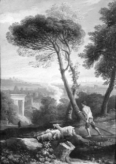 Italian Landscape with Shepherds by Jan Frans van Bloemen
