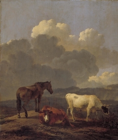 Italianate Landscape with Cattle by Karel Dujardin