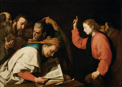 Jesus among the Doctors by the circle of Jusepe de Ribera